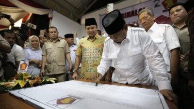 Peresmian Kantor Baru DPD Gerindra di Banten oleh Prabowo