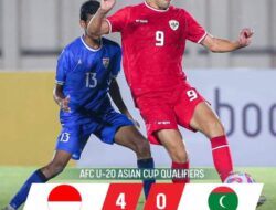 Timnas Indonesia U-20 Sukses Menaklukkan Maladewa 4-0 di Kualifikasi Piala Asia