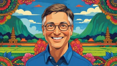 Bill Gates Kunjungi Indonesia: Bahas Vaksin TBC, Hibah Triliunan, hingga Bertemu Bobby Si Kucing