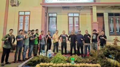 Mobil Bawa 255 Kg Ganja ke Medan, Dua Kurir Ditangkap di Karo